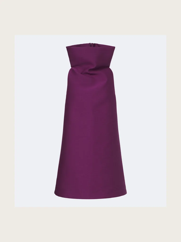 Wool and silk-blend minidress