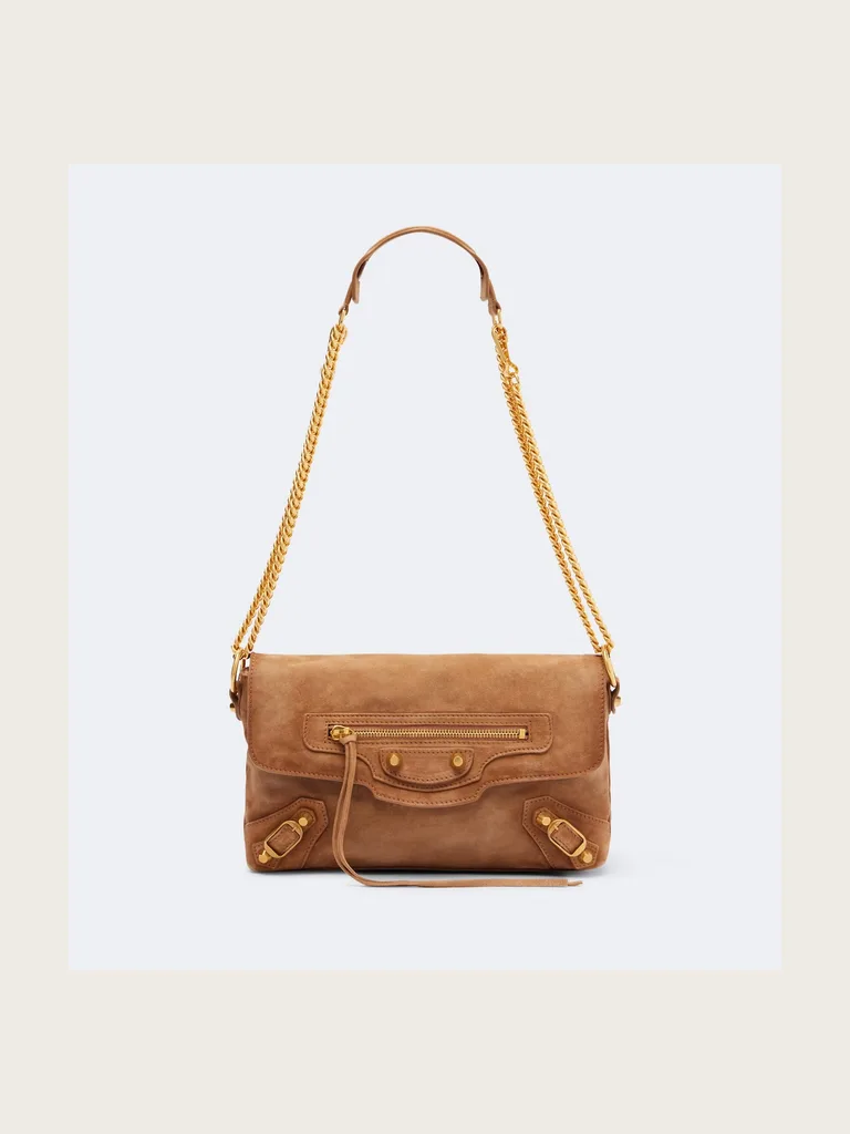 Le City suede shoulder bag