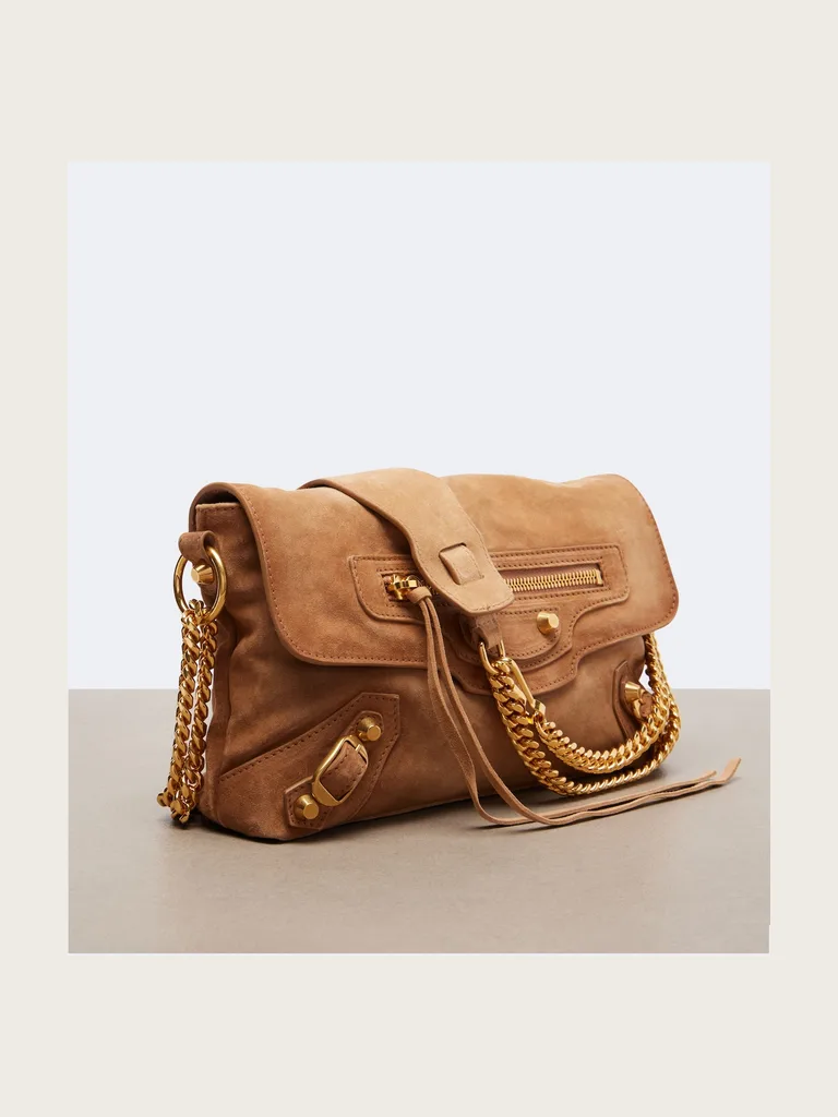 Le City suede shoulder bag