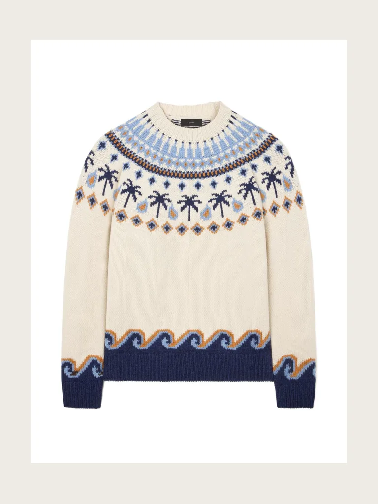 jacquard-knit Fair Isle sweater