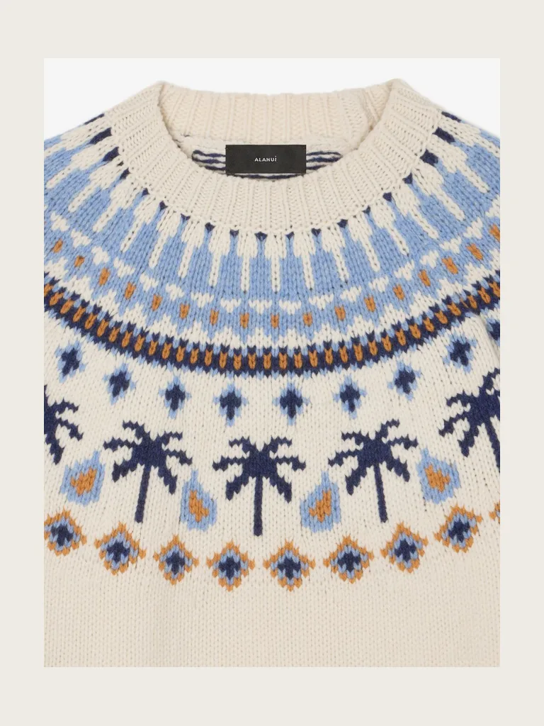 jacquard-knit Fair Isle sweater
