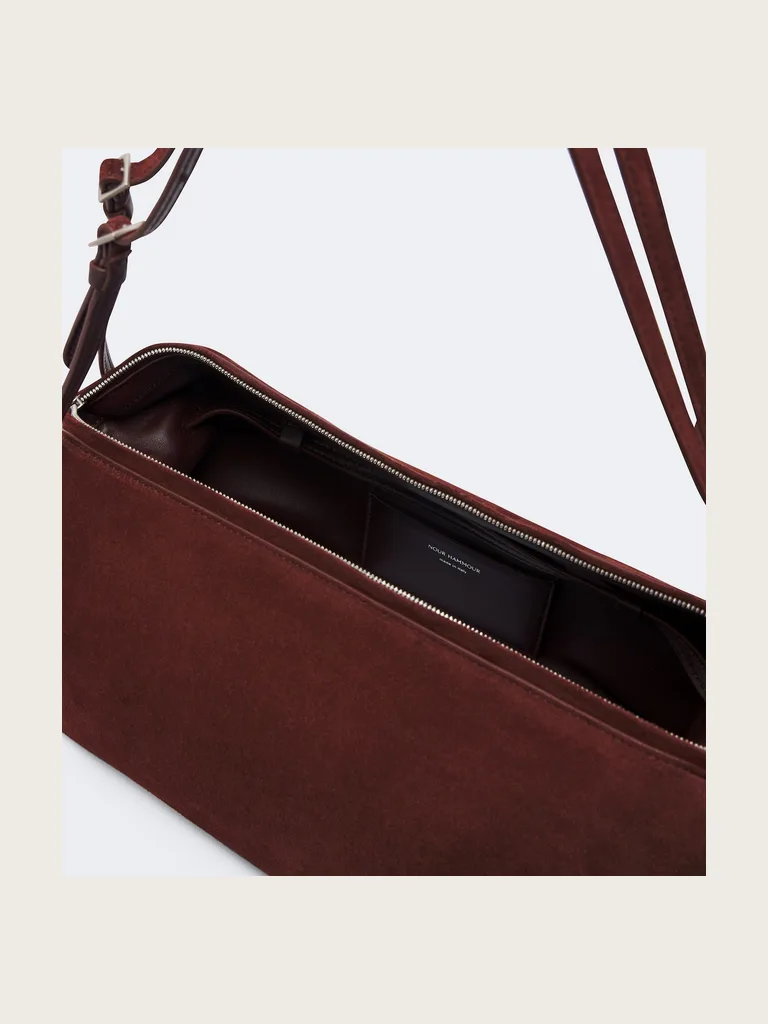 Kenza suede shoulder bag