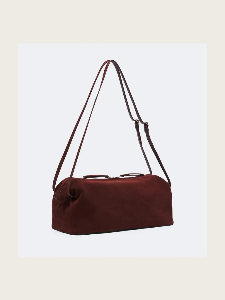 Kenza suede shoulder bag