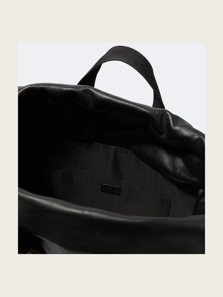 Squad leather backpack