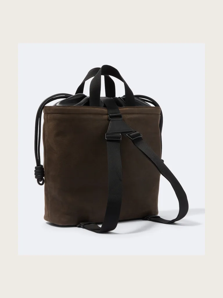 Squad leather backpack