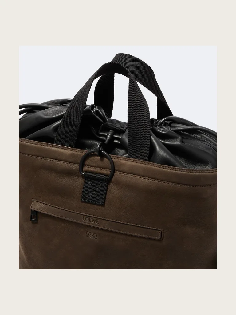 Squad leather backpack
