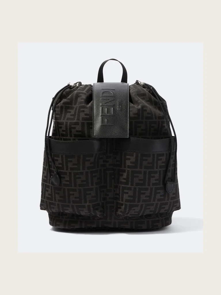 Strike FF Zucca leather-trimmed backpack