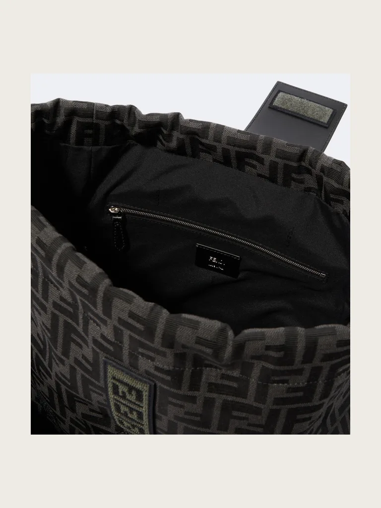 Strike FF Zucca leather-trimmed backpack