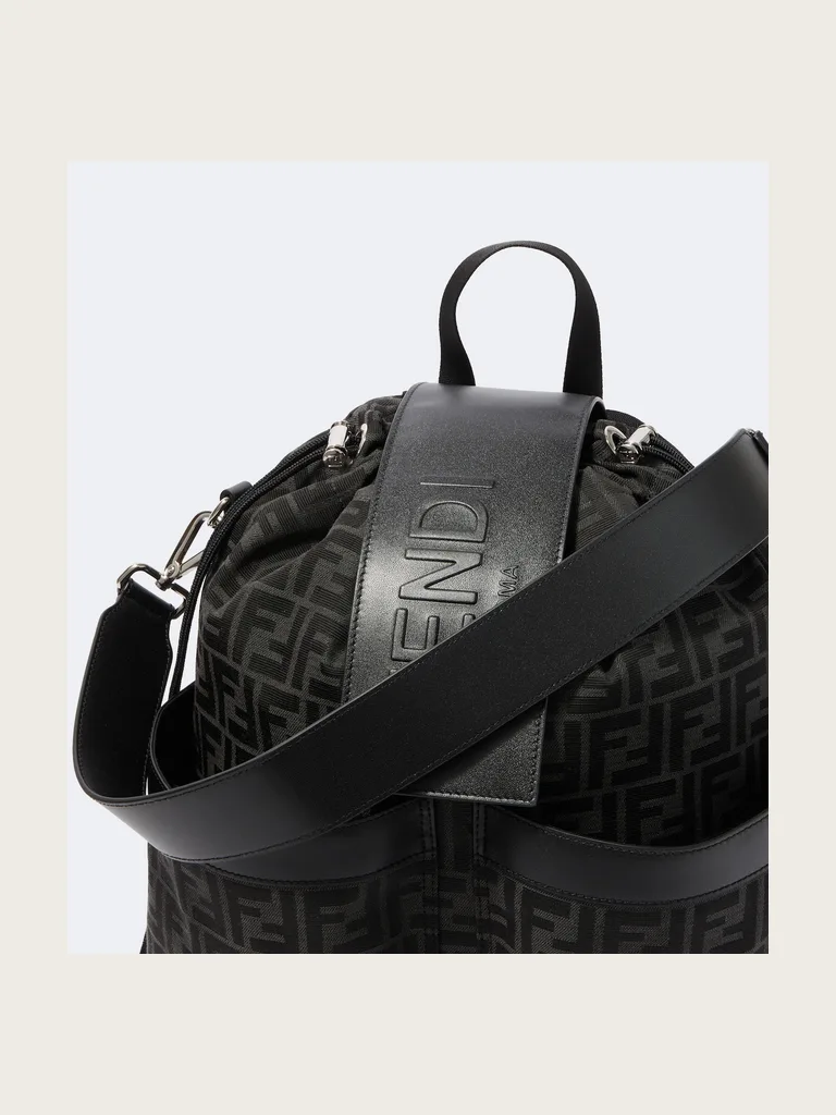 Strike FF Zucca leather-trimmed backpack