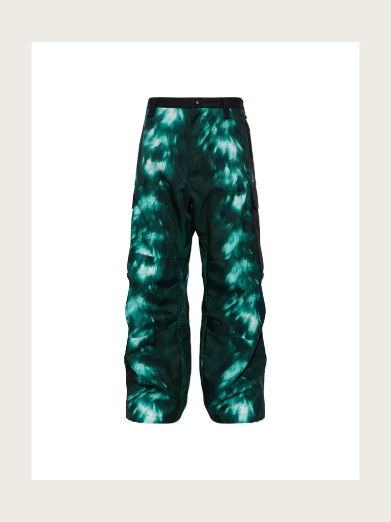 tie-dye cargo ski pants