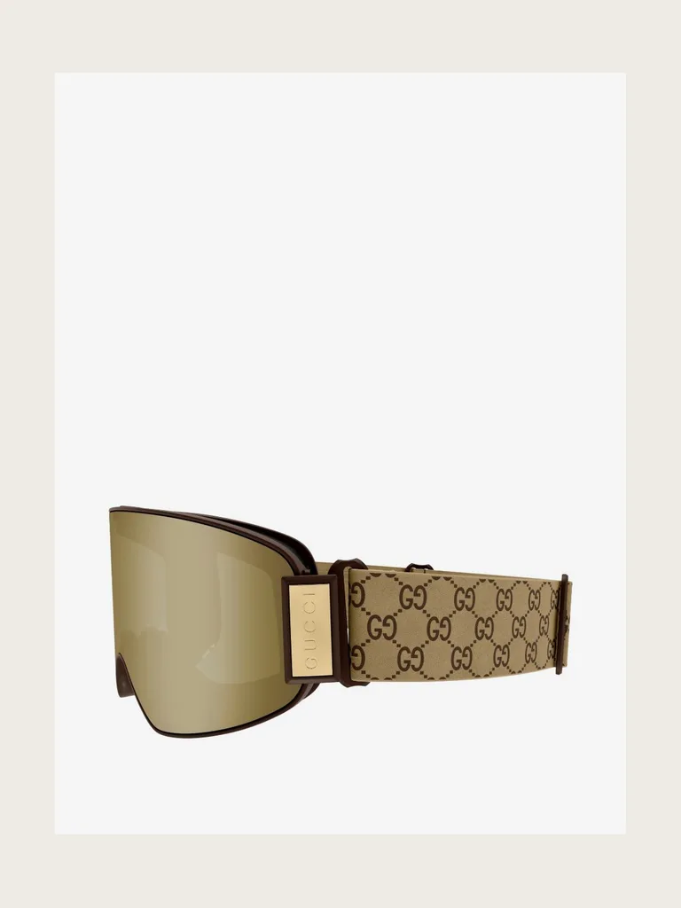 GG-monogram mirrored goggles
