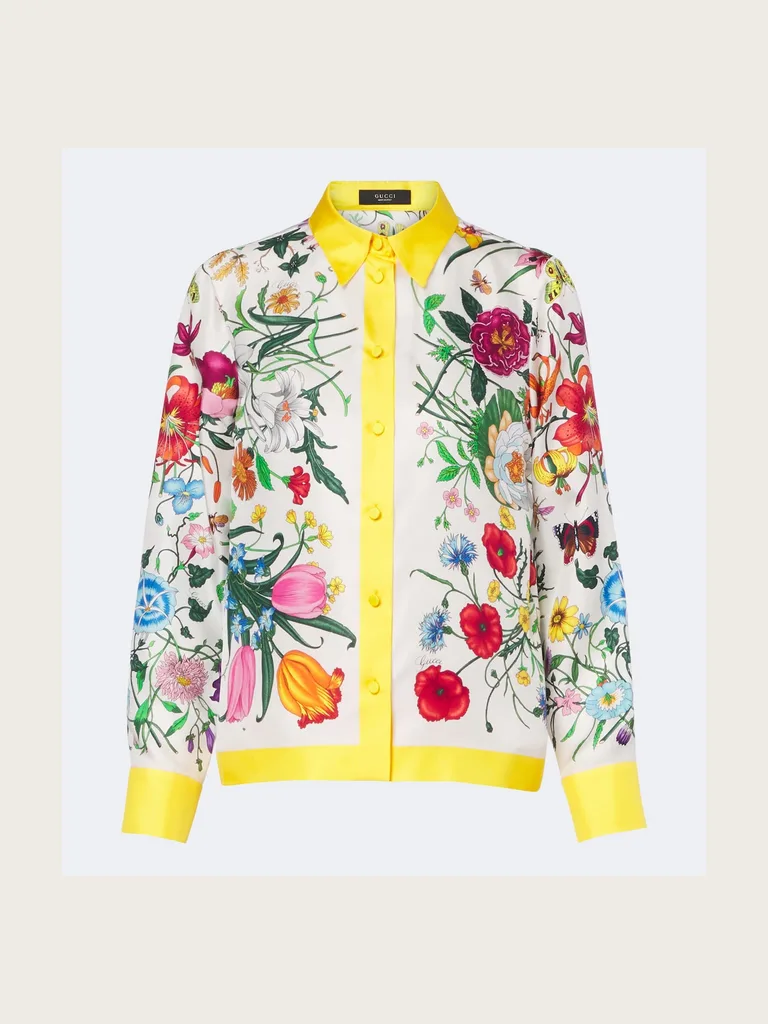 Gucci Flora silk shirt